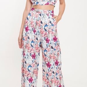 L’Atiste by Amy Floral Print Wide Leg Pant